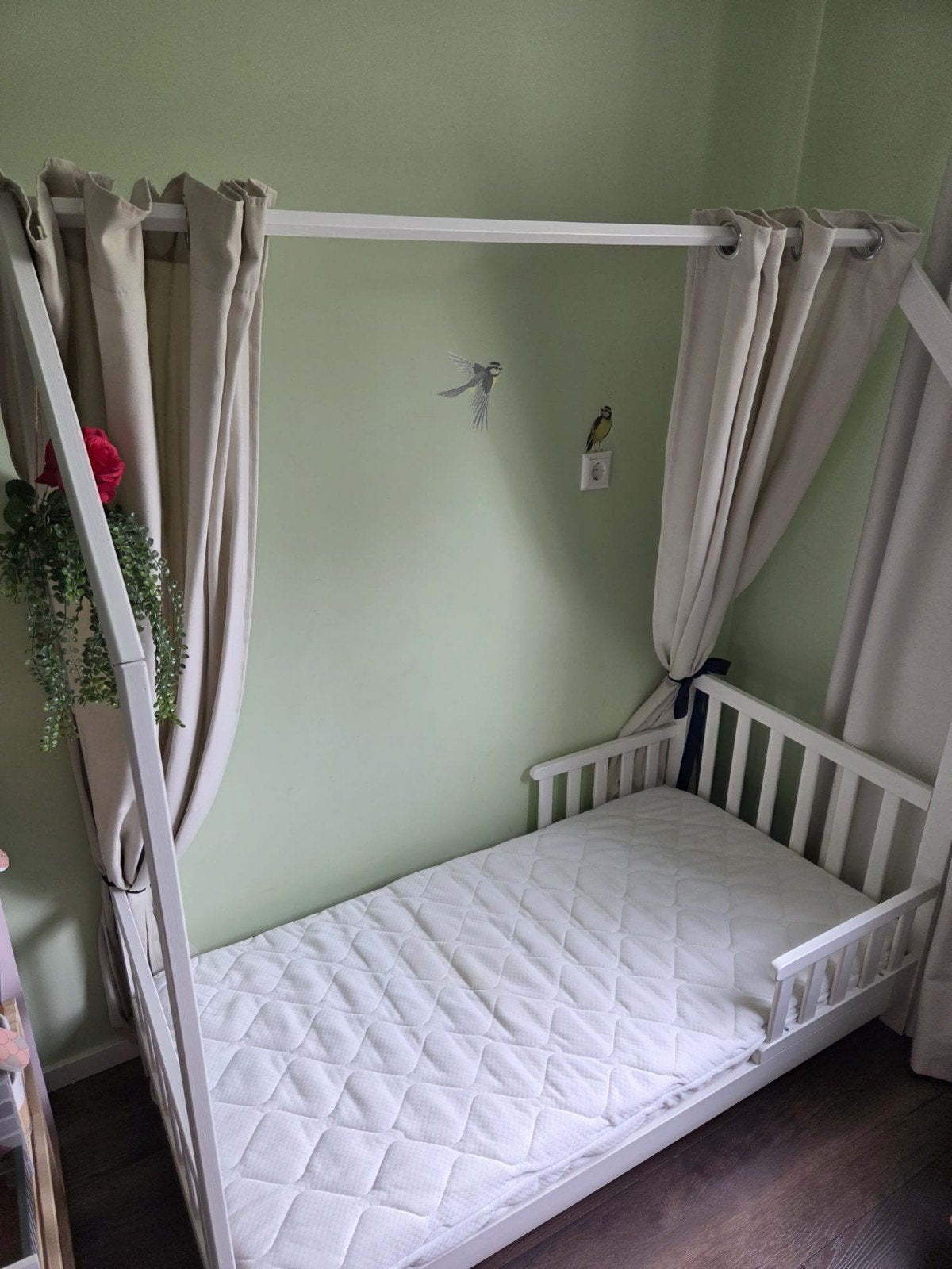 Kinderbed 140x70 met matras, Gebruikt, 70 tot 85 cm, 140 tot 160 cm, Ophalen