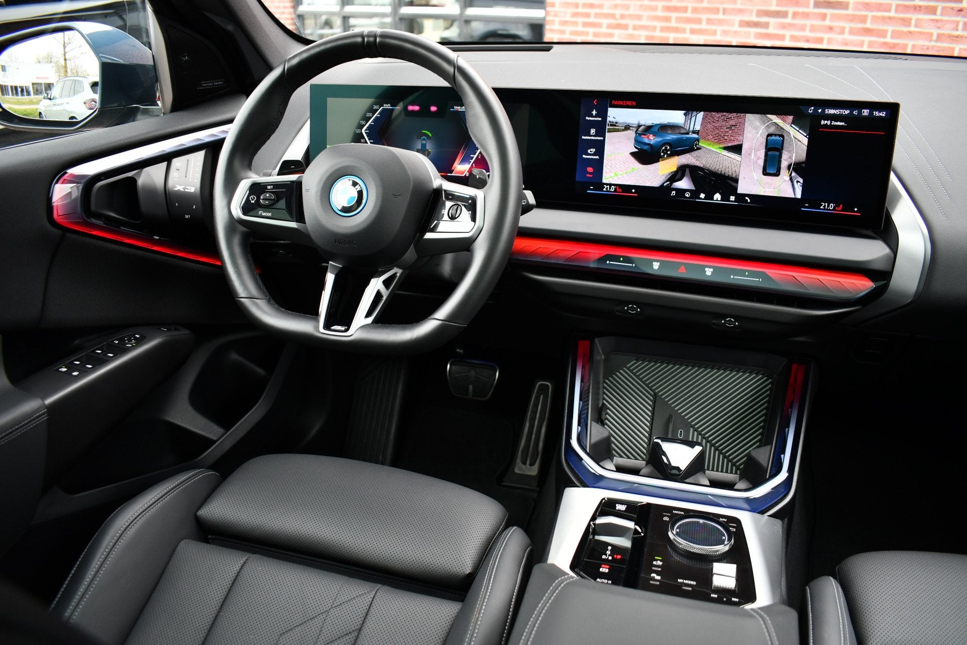 BMW X3 30e xDrive M-Sport Pano ACC 360 H/K HUD 20inch, Auto's, Automaat, Gebruikt, 4 cilinders, Blauw