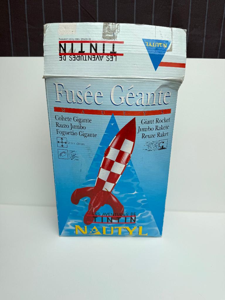 Tintin opblaasbare raket Kuifje 1993 Nautyl, Verzenden, Zo goed als nieuw
