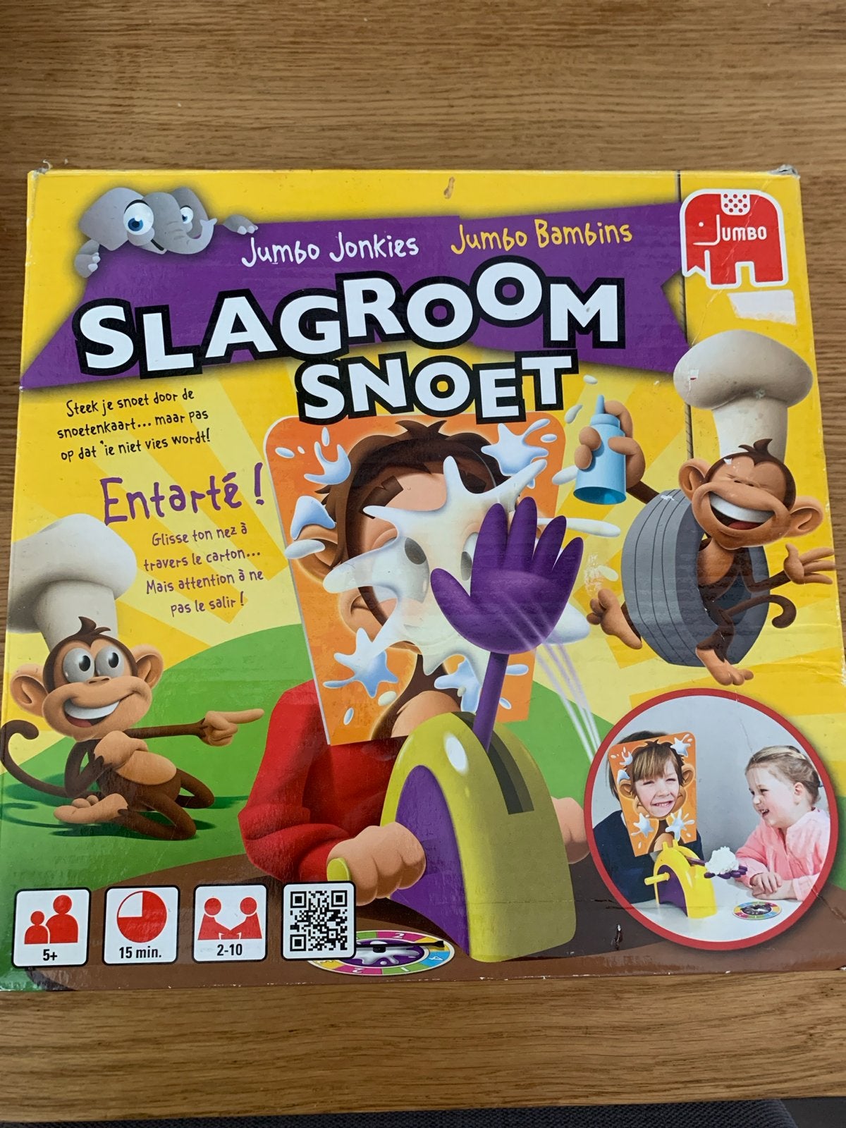 Jumbo Slagroom Snoet Spel - Familieplezier!, Een of twee spelers, Ophalen of Verzenden, Gebruikt