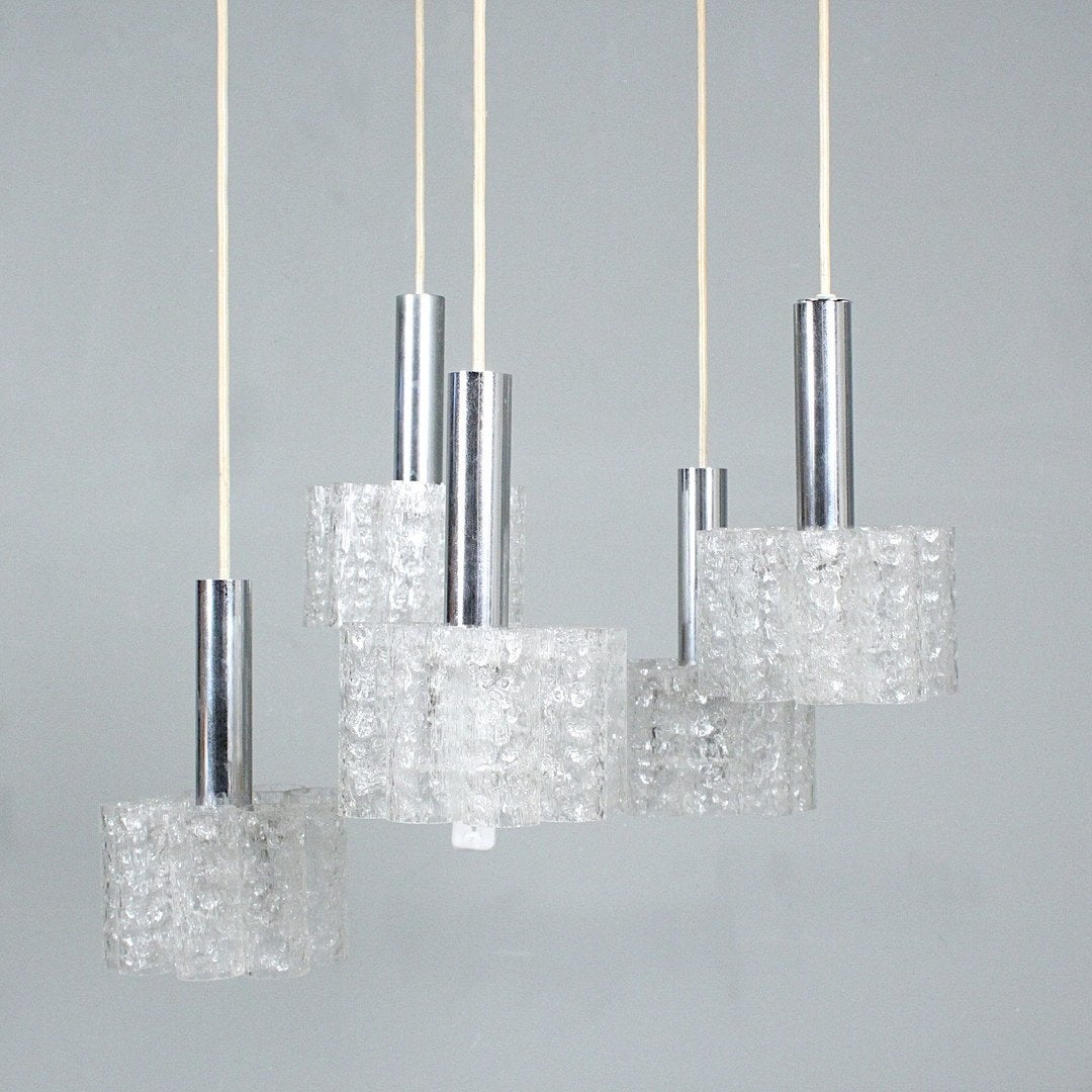 Vintage Doria Leuchten design cascade lamp, 50 tot 75 cm, Ophalen of Verzenden, Zo goed als nieuw, Design doria vintage regency
