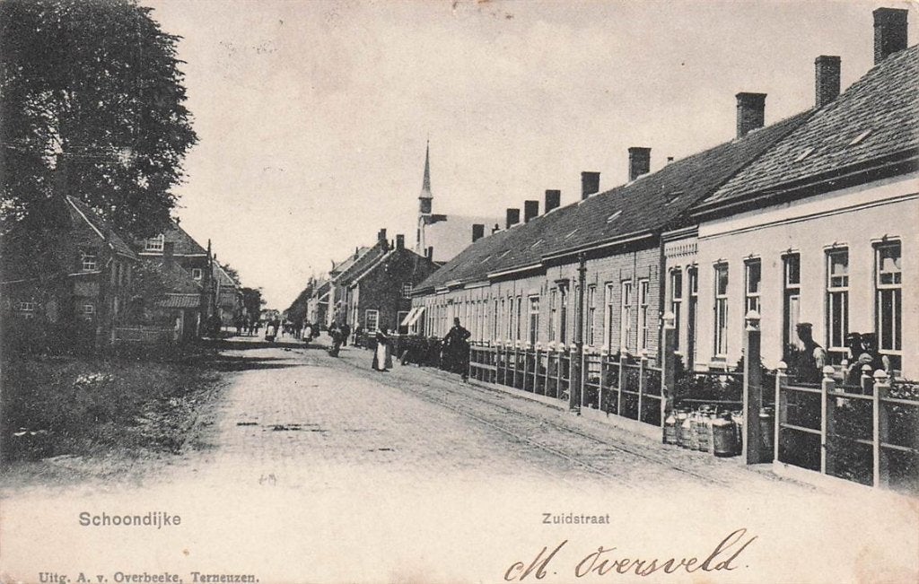 703-148-041 Schoondijke Zuidstraat, Verzenden, Voor 1920, Zeeland