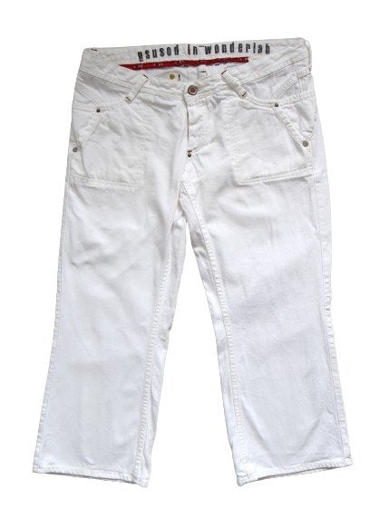Nieuwe Gsus 7/8 jeans, spijkerbroek, wit, Mt. W32, Gsus, Verzenden, Wit, Nieuw