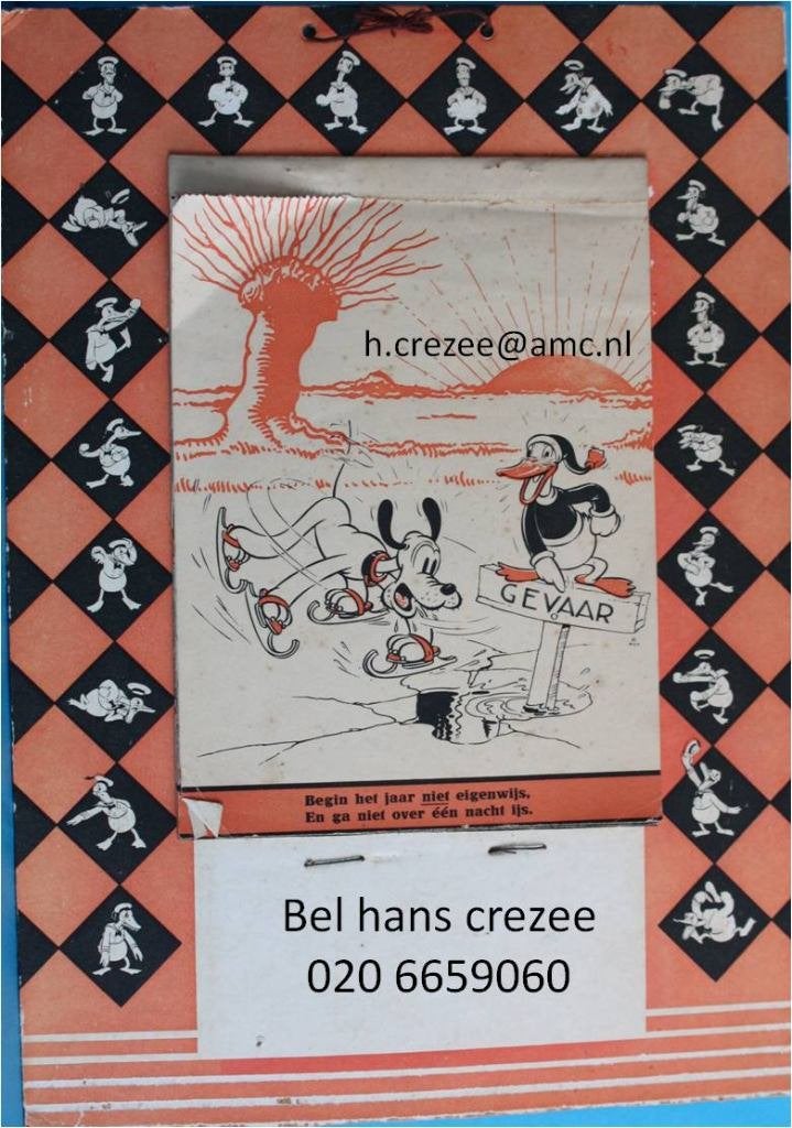 zoek oud disney donald duck popeye betty boop kalender 1939, Ophalen of Verzenden, Donald Duck, Gebruikt, Papier, Kaart of Schrift