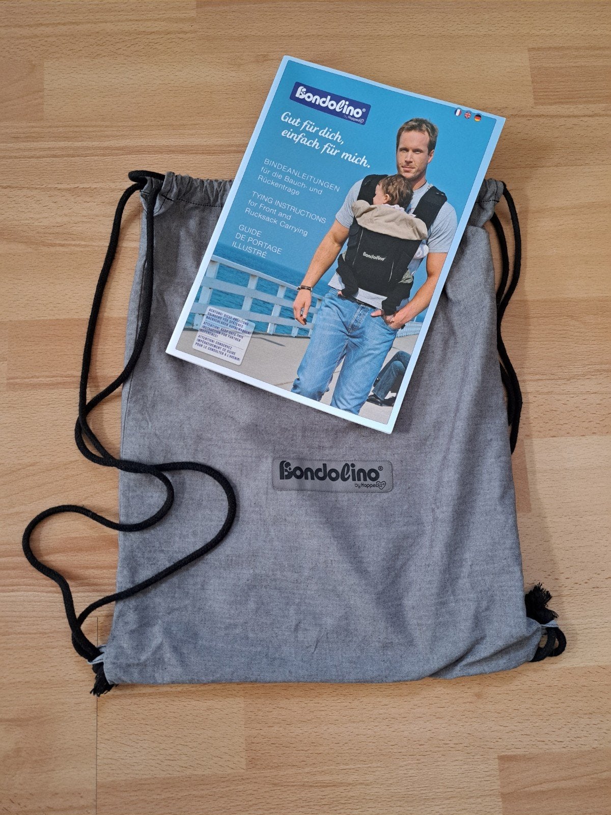 Bondolino draagzak, Kinderen en Baby's, Babydragers en Draagdoeken, Overige merken, Buik of Rug, Ophalen of Verzenden, Zo goed als nieuw