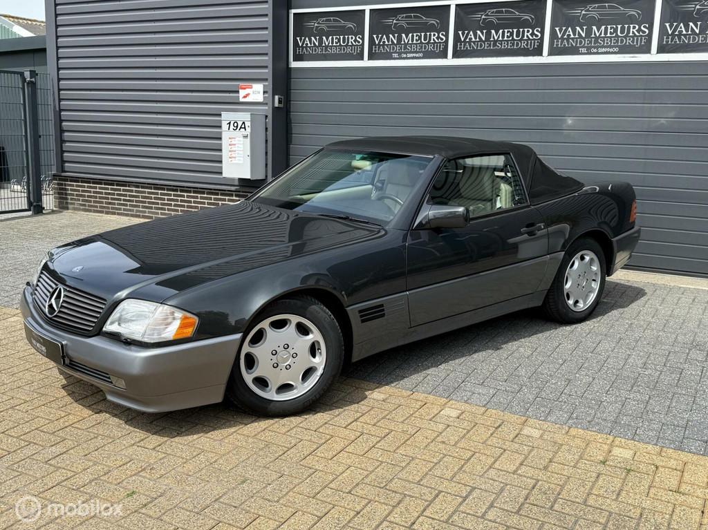 Mercedes SL-klasse W129 Cabrio 320, Airco Automaat, uniek 99, Auto's, Mercedes-Benz, Achterwielaandrijving, Gebruikt, Beige, Cabriolet