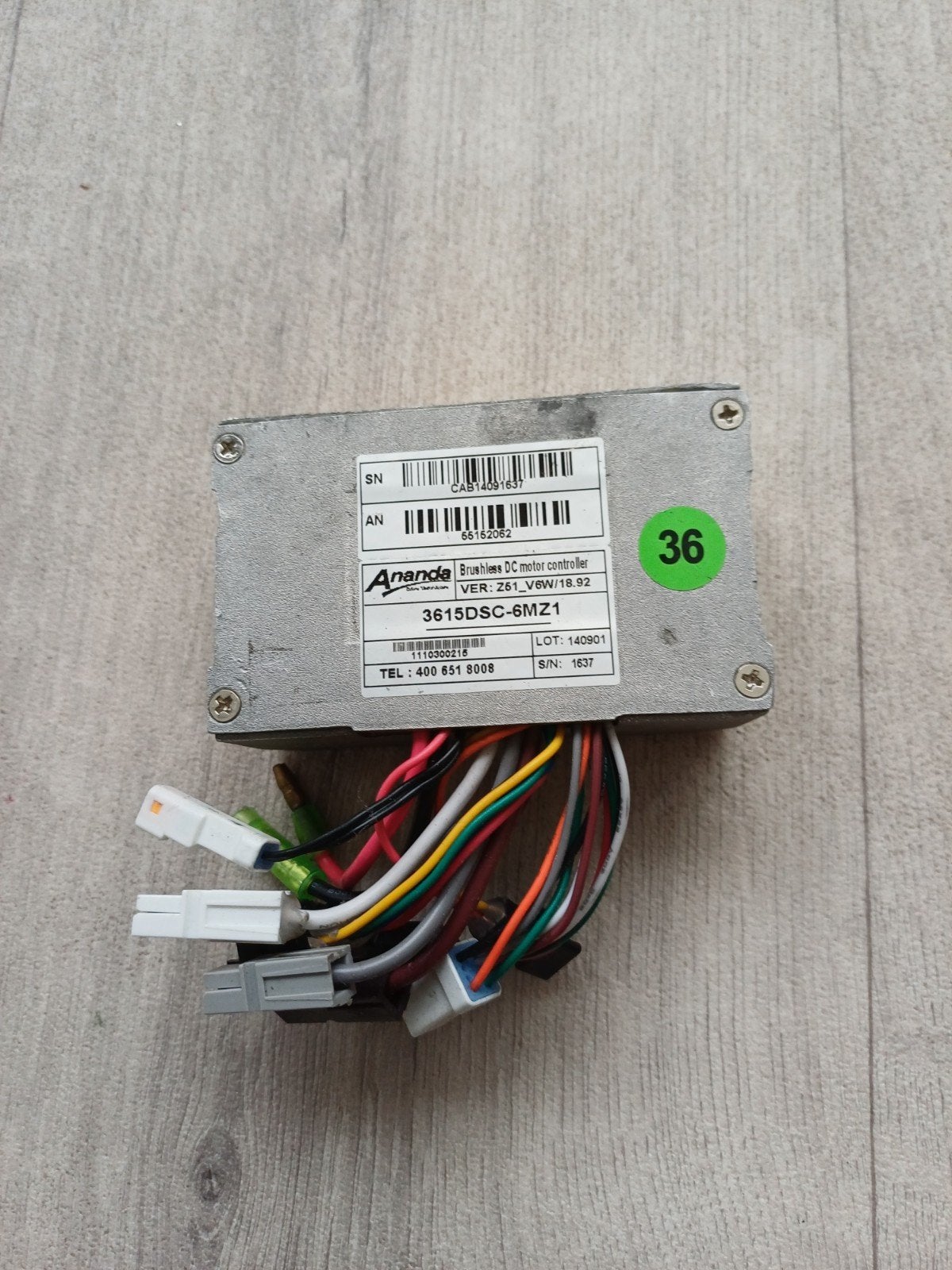 Ananda Brushless DC motor controller 3615DSC-6MZ1, Ophalen of Verzenden, Gebruikt
