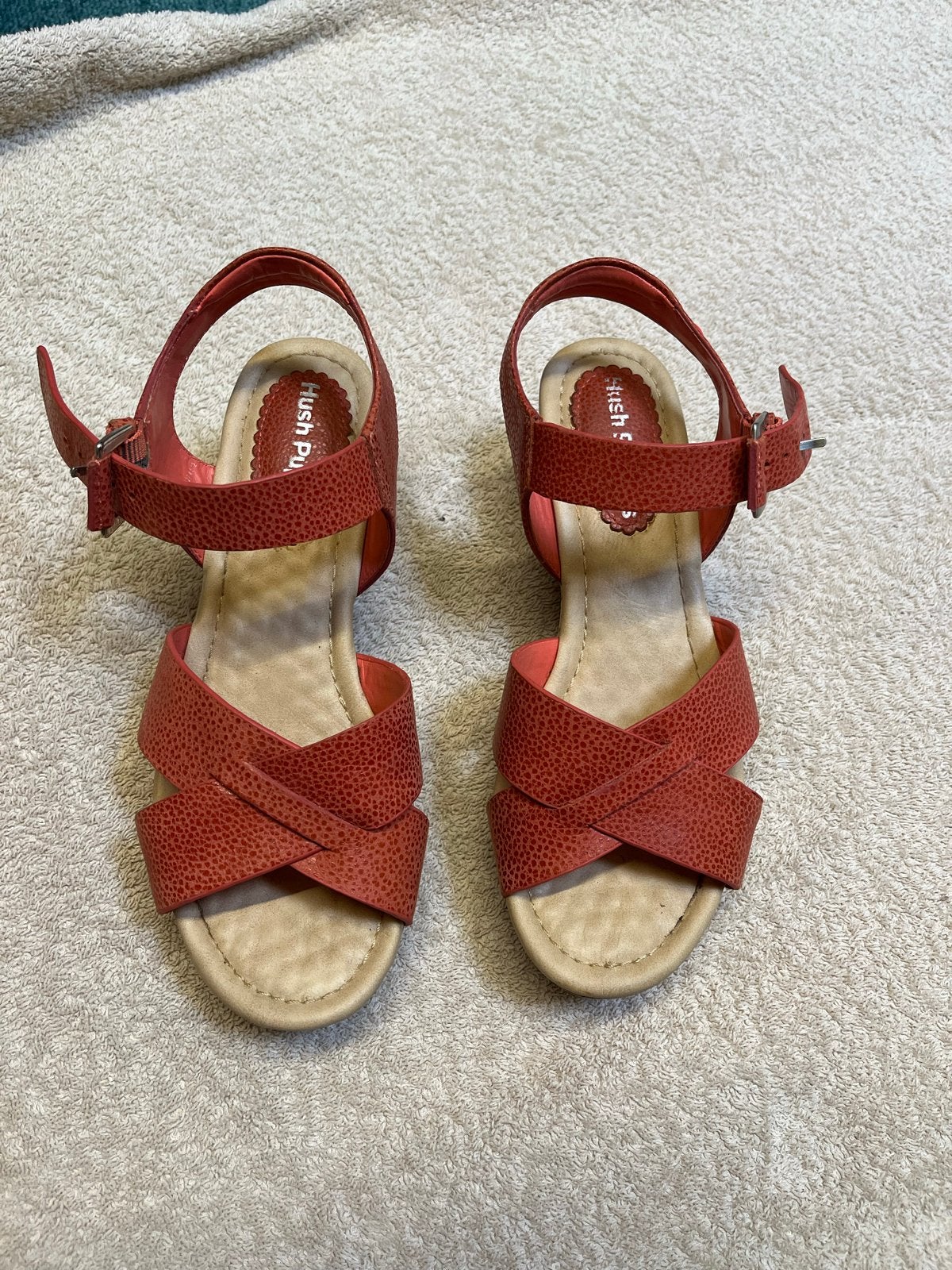 Hush Puppies sandalen maat 36 met zeer zacht voetbed, Ophalen of Verzenden, Zo goed als nieuw, Rood, Sandalen of Muiltjes