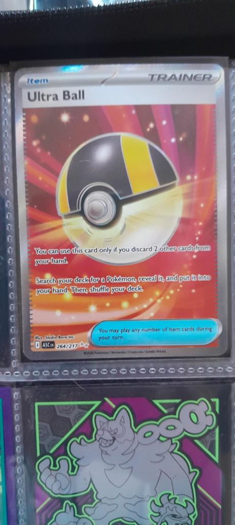 Pokémon TCG: Ultra Ball Trainer Kaart (264/217), Ophalen, Zo goed als nieuw, Losse kaart