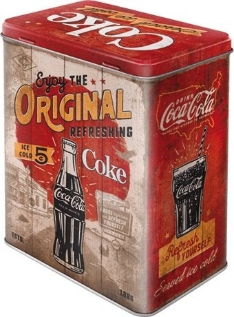 Coca Cola Highway reclame voorraadblik blik, Verzamelen, Merken en Reclamevoorwerpen, Reclamebord, Info@deconoord.nl, Deco Noord