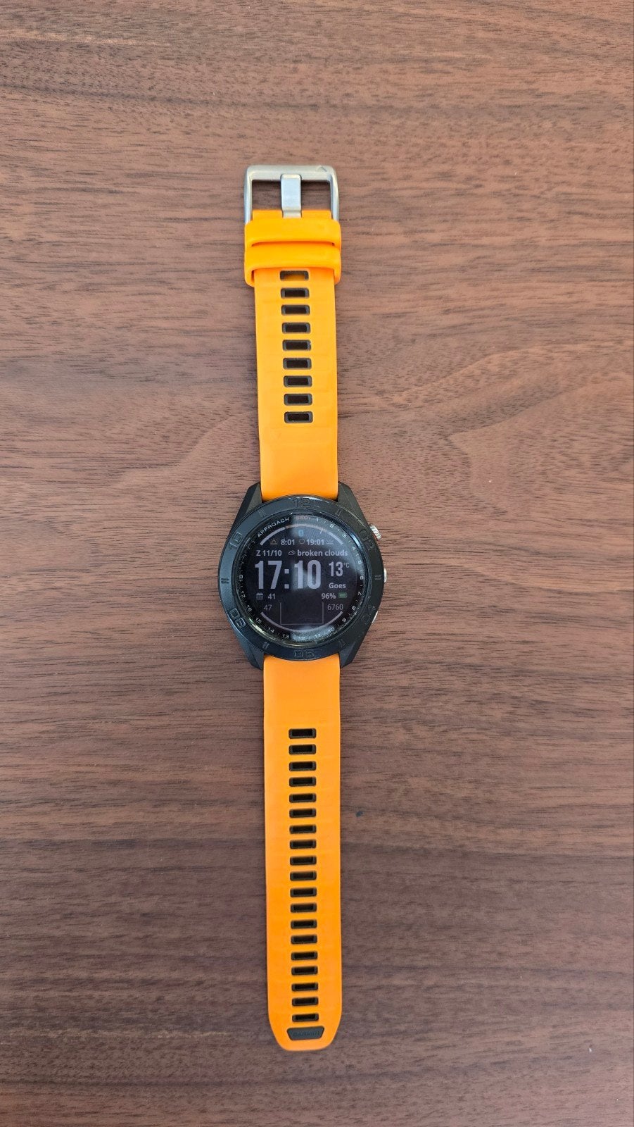 Garmin S60 Golfhorloge - Perfect voor de golfbaan, Zwart, Ophalen of Verzenden, Zo goed als nieuw, GPS