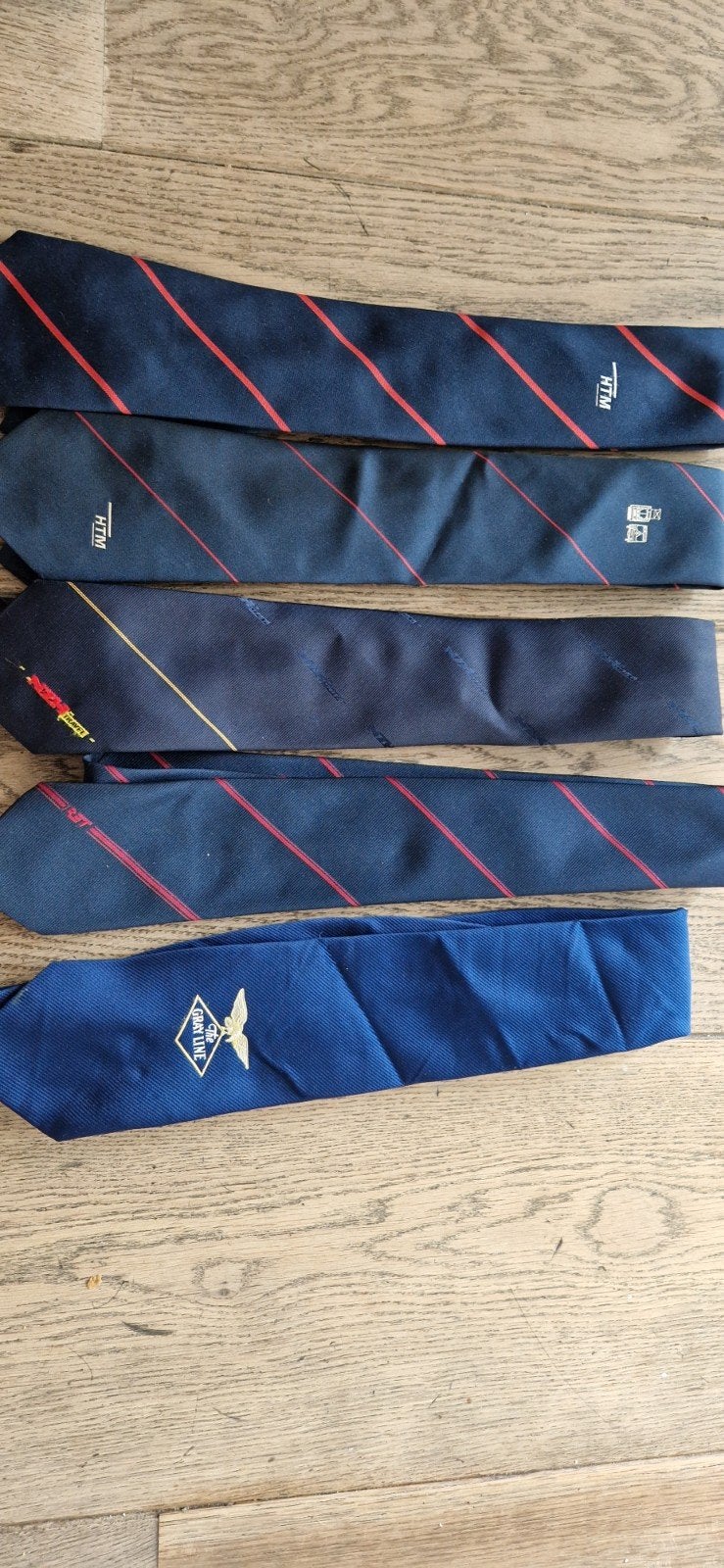 Vintage OV stropdassen, HTM, The Gray Line, NZH, RET, Ophalen of Verzenden, Zo goed als nieuw
