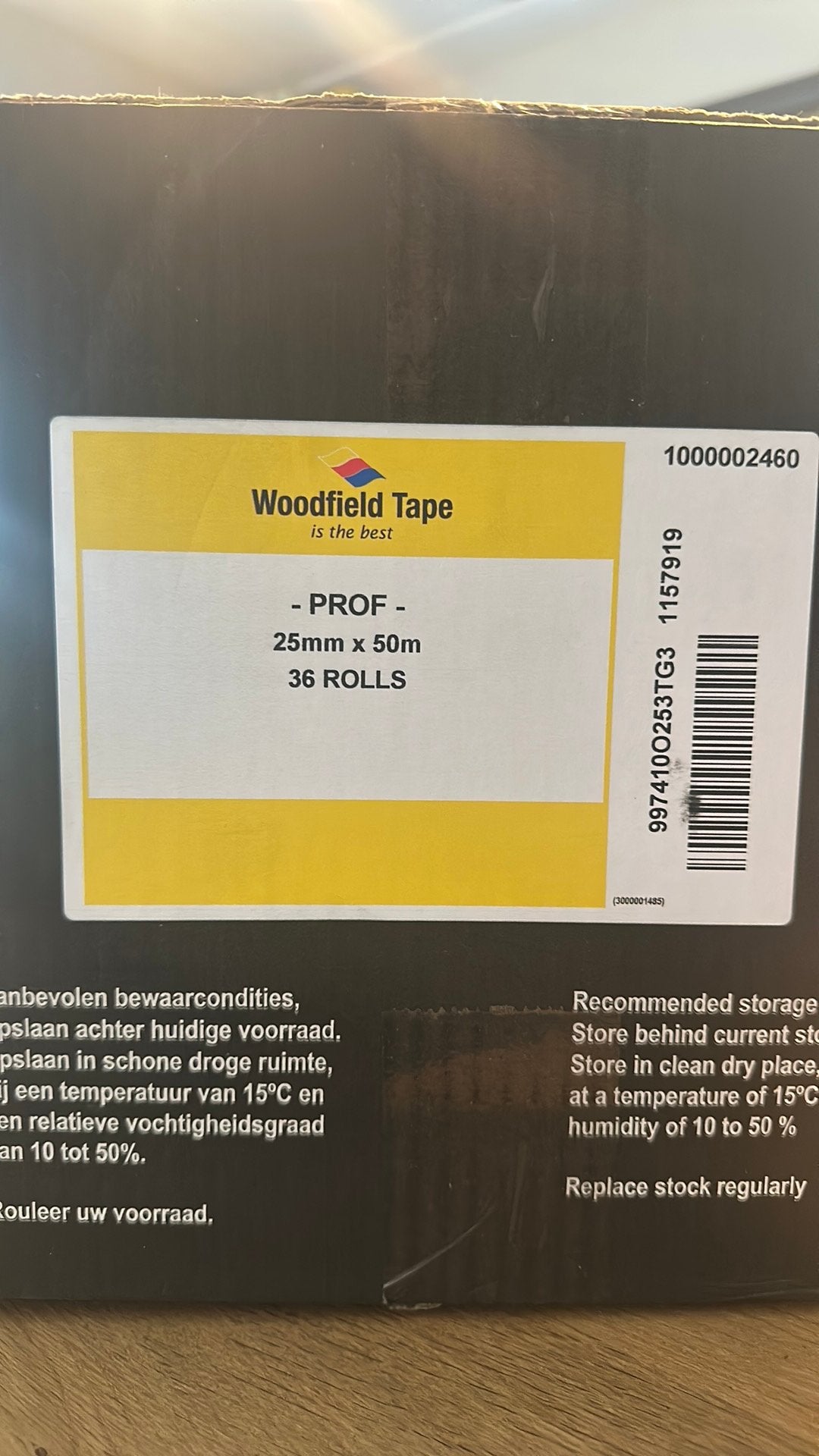 Woodfield tape, Ophalen, Nieuw
