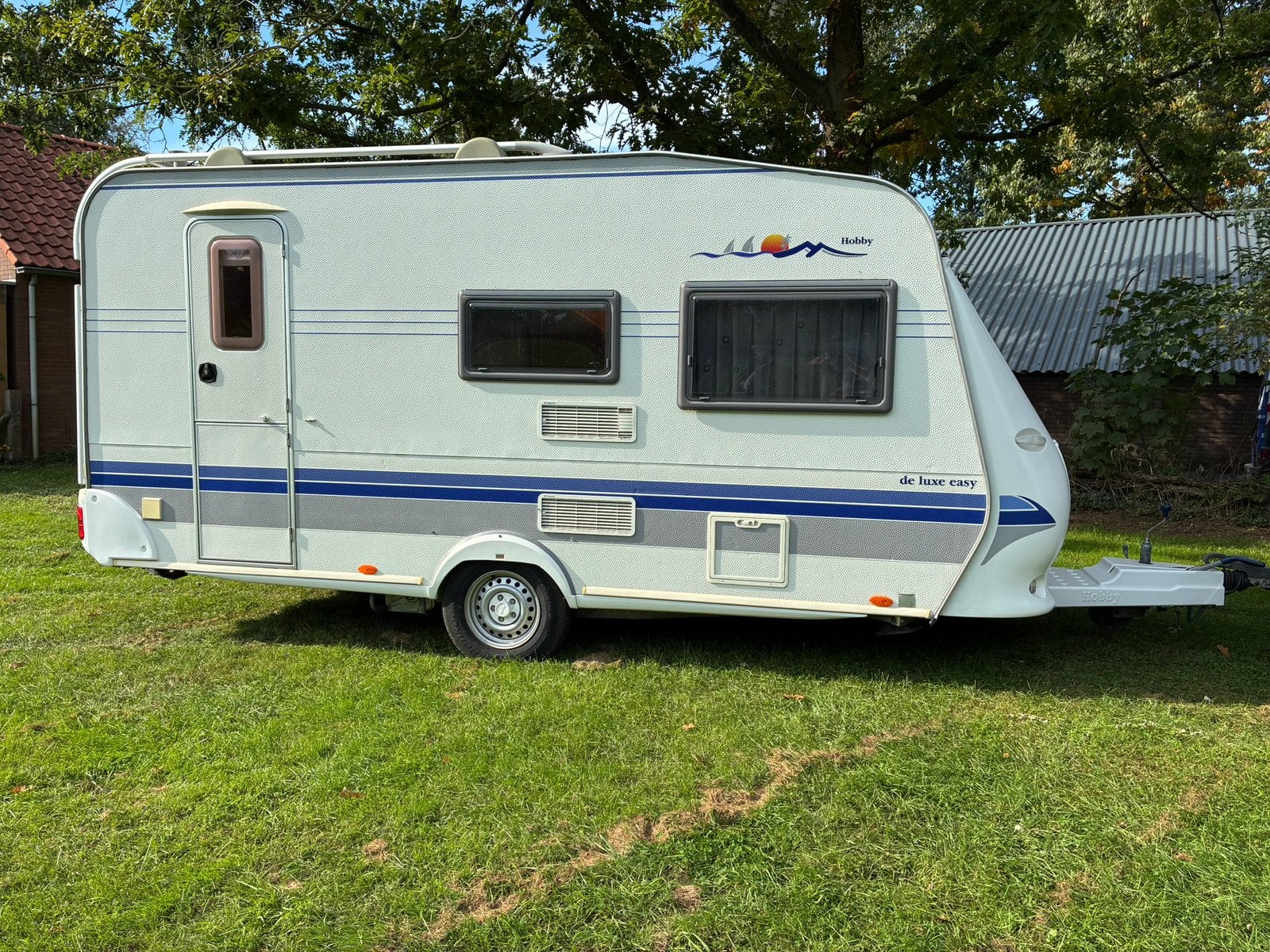 Caravan hobby easy de luxe, Vast bed, Rondzit, Hobby, Particulier