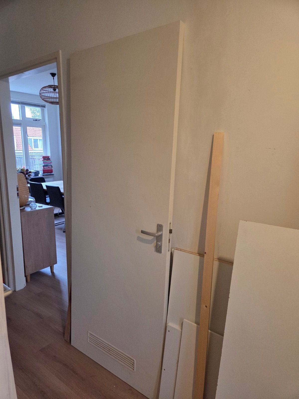 Stompe binnendeur honingraat, Ophalen, Gebruikt, Binnendeur, 200 tot 215 cm