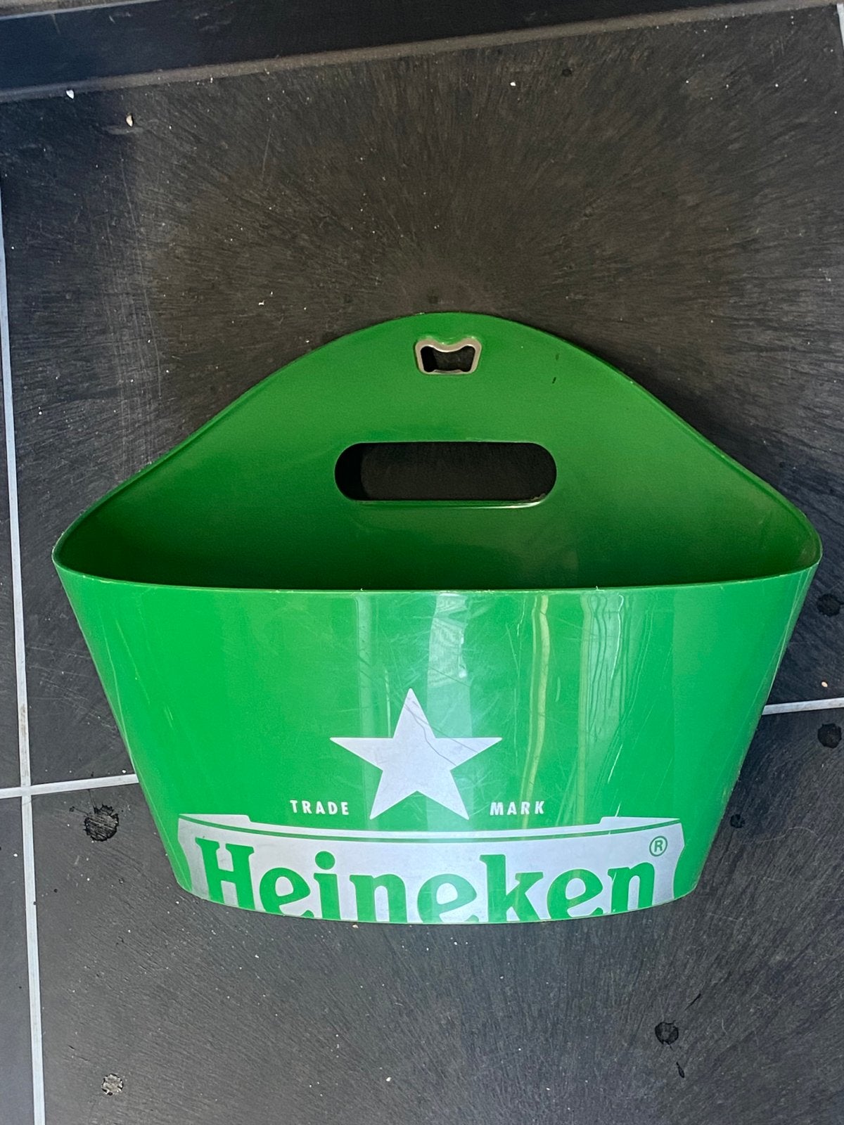 Heineken Bucket - IJsemmer met flesopener, Verzamelen, Ophalen of Verzenden, Gebruikt, Gebruiksvoorwerp