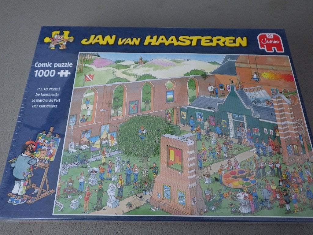 Jan van Haasteren De Kunstmarkt nieuw, Hobby en Vrije tijd, Denksport en Puzzels, Ophalen of Verzenden, 500 t/m 1500 stukjes, Nieuw