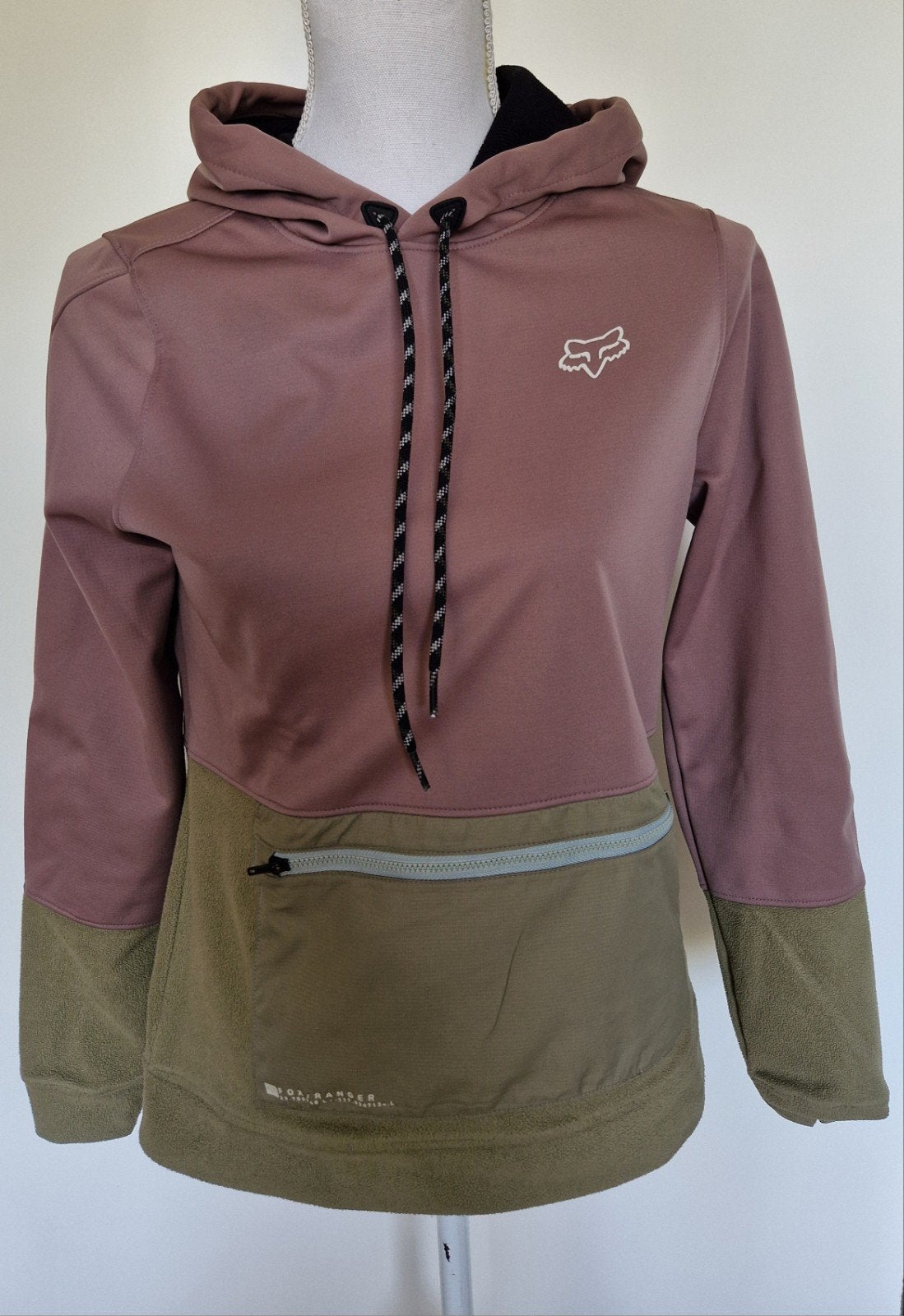 Paars met groene hoodie van Fox maat S., Kleding | Dames, Ophalen of Verzenden, Maat 36 (S), Groen, Fox