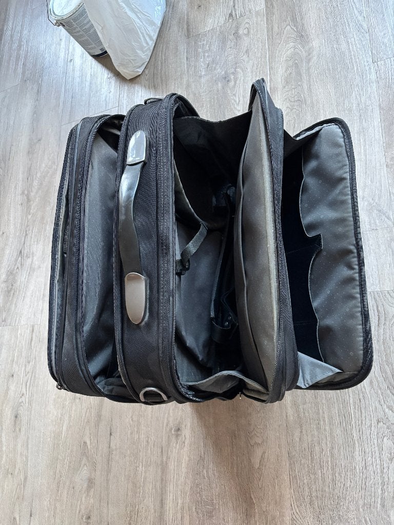 Samsonite laptoptas / trolley., Ophalen, Gebruikt, Trolleytas, Zwart