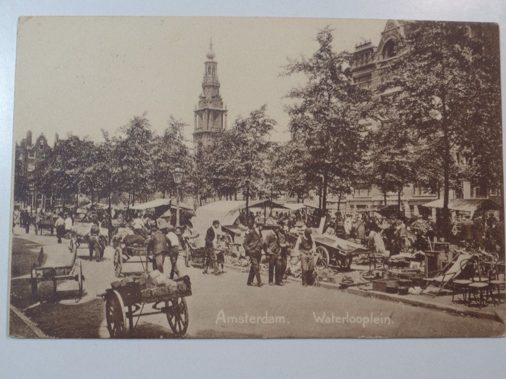 Amsterdam 453 Waterlooplein, Verzamelen, Ophalen of Verzenden, Voor 1920, Gelopen, Noord-Holland