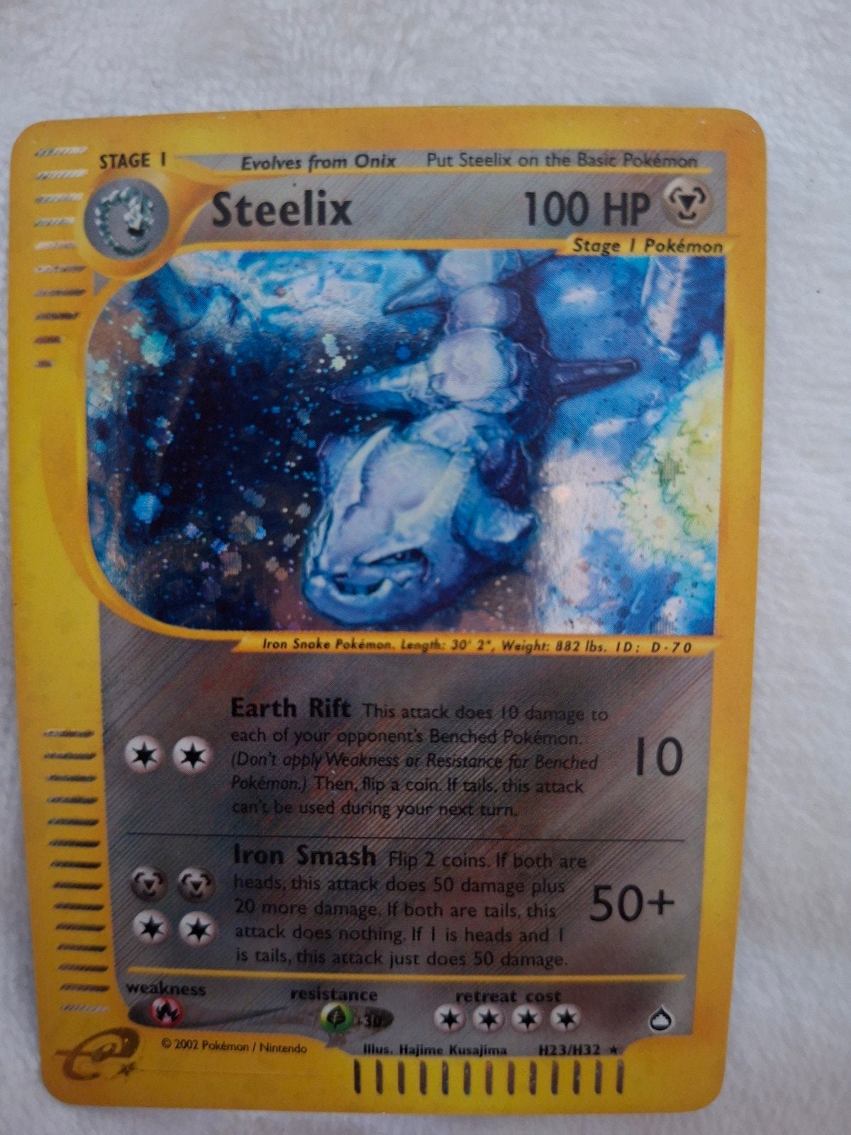 Steelix pokemon kaart., Ophalen, Zo goed als nieuw