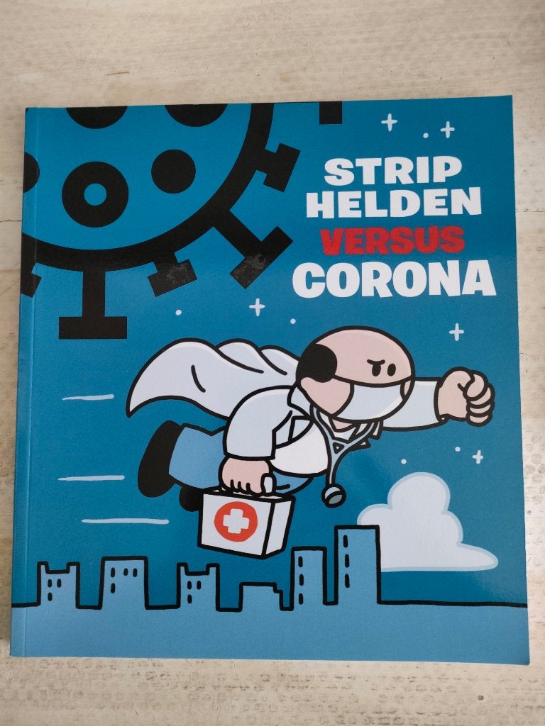 STRIPHELDEN VERSUS CORONA, Boeken, Eén stripboek, Ophalen of Verzenden, Zo goed als nieuw