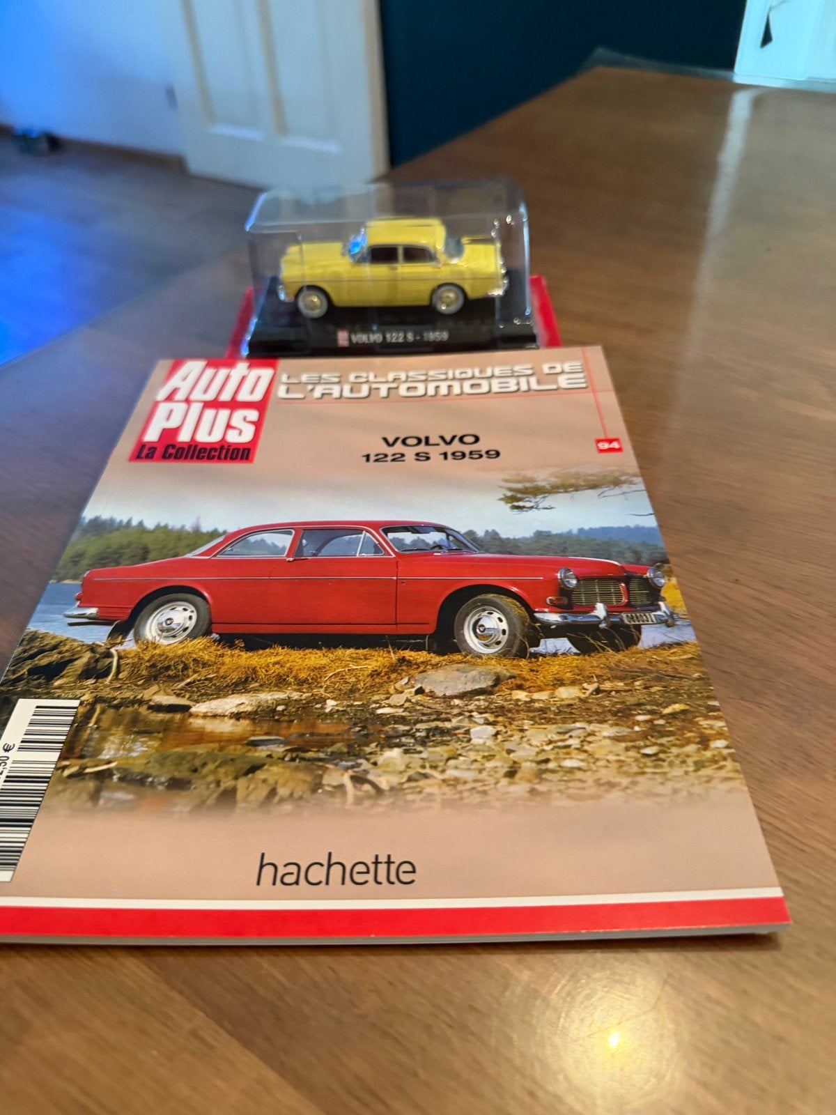 Volvo 122 S - 1959 modelauto met tijdschrift, Ophalen of Verzenden, Nieuw, Auto, Overige merken