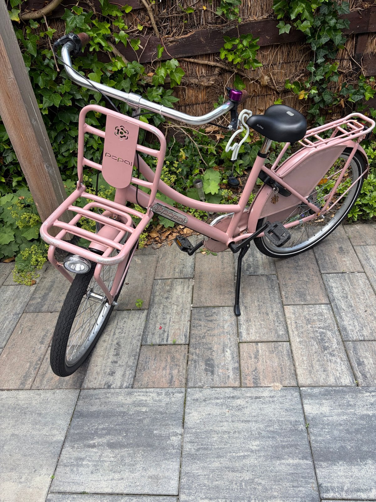 Popal 24 inch roze fiets met 3 versnellingen en terugtraprem, Ophalen, Terugtraprem, Versnellingen, Gebruikt