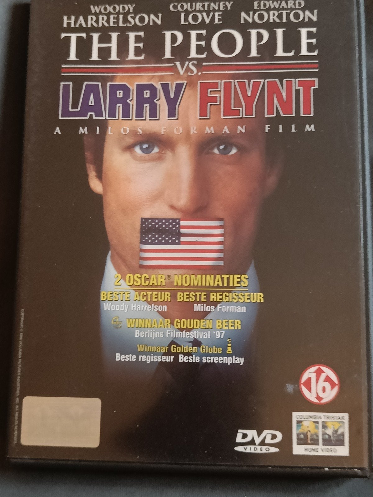 The People vs. Larry Flynt DVD - Milos Forman Film, Gebruikt, Vanaf 16 jaar, Waargebeurd drama, Nederlands