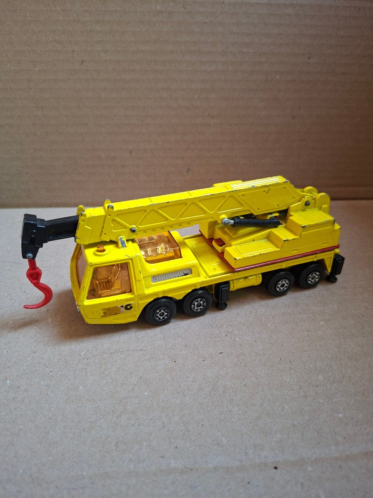 Matchbox Super Kings K-12 Hercules Mobile Crane, Ophalen of Verzenden, Gebruikt, Bus of Vrachtwagen, Matchbox