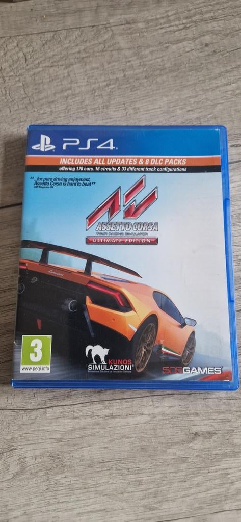 Assetto Corsa Ultimate Edition PS4 - Zo goed als nieuw, Ophalen of Verzenden, Zo goed als nieuw, Met games
