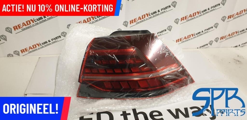 VW GOLF 7 FACELIFT 3D DYNAMISCH LED Achterlicht Rechtsbuiten, Volkswagen, Nieuw, Ophalen of Verzenden, Volkswagen