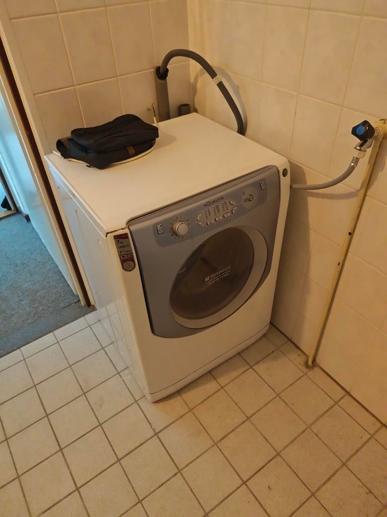 Hotpoint Aqualtis wasmachine - Bovenlader, Gebruikt, Bovenlader, Ophalen of Verzenden, 85 tot 90 cm