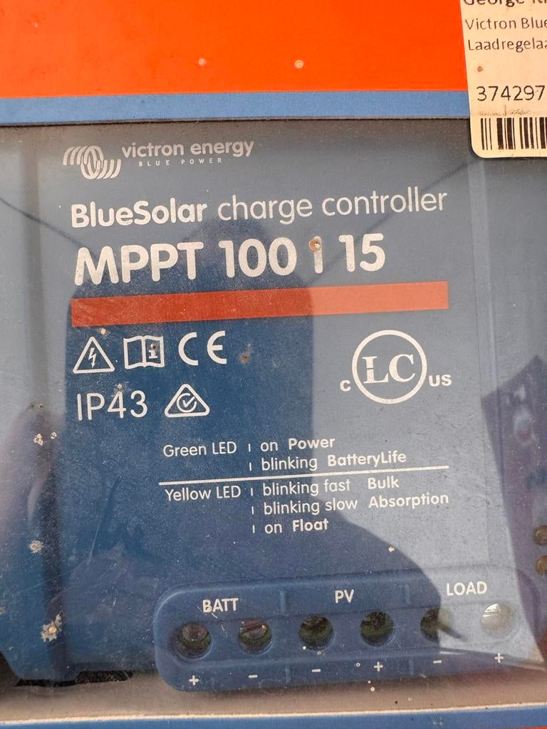 Victron BlueSolar MPPT 100/15 Laadregelaar, Ophalen of Verzenden, Nieuw, Overige typen, Minder dan 100 wattpiek