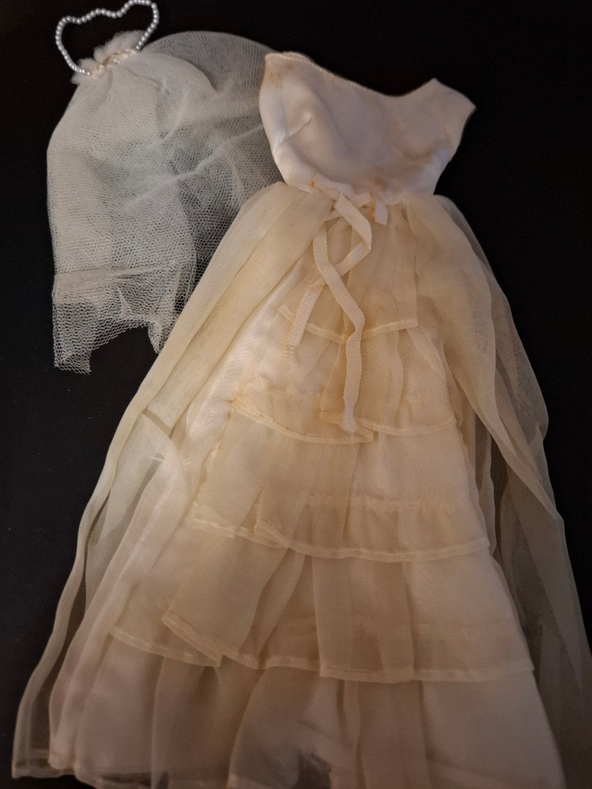 barbie  vintage trouwjurk, Verzenden, Gebruikt