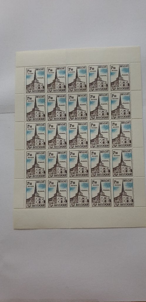 7207 belgie vel van 25 aldeneik maaseik 2f50 1972, Postzegels en Munten, Postzegels | Europa | België, Verzenden