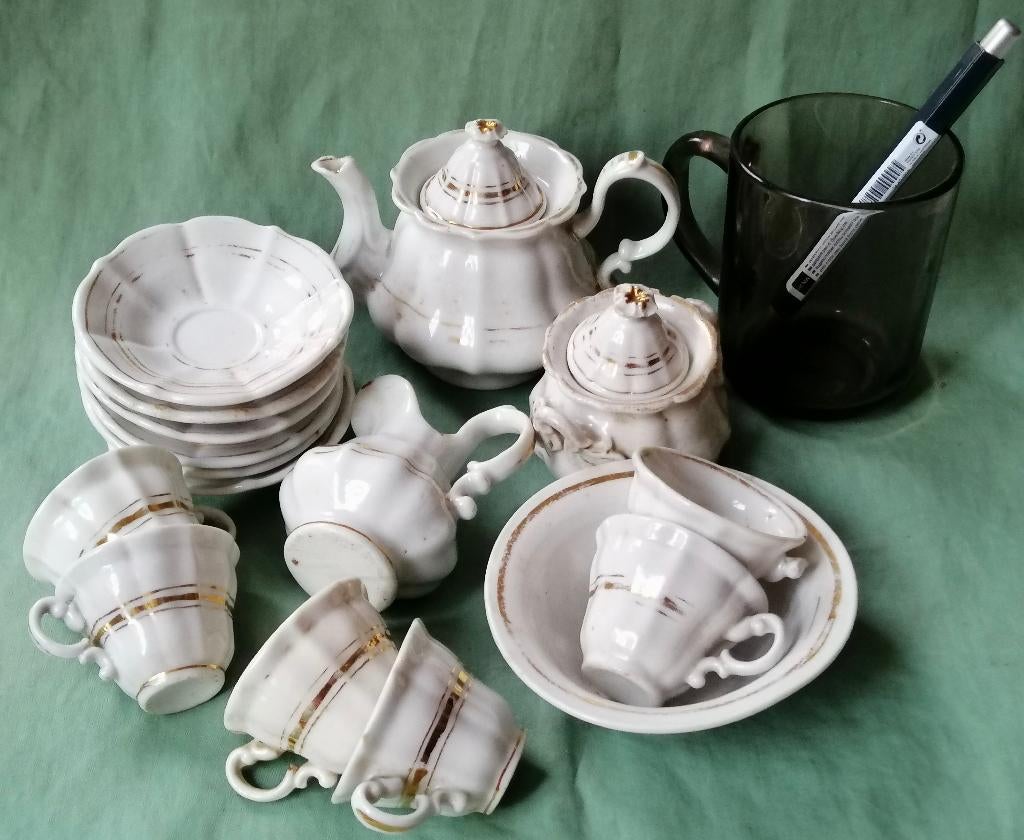 Antiek kinderservies, Antiek en Kunst, Antiek | Speelgoed, Ophalen of Verzenden