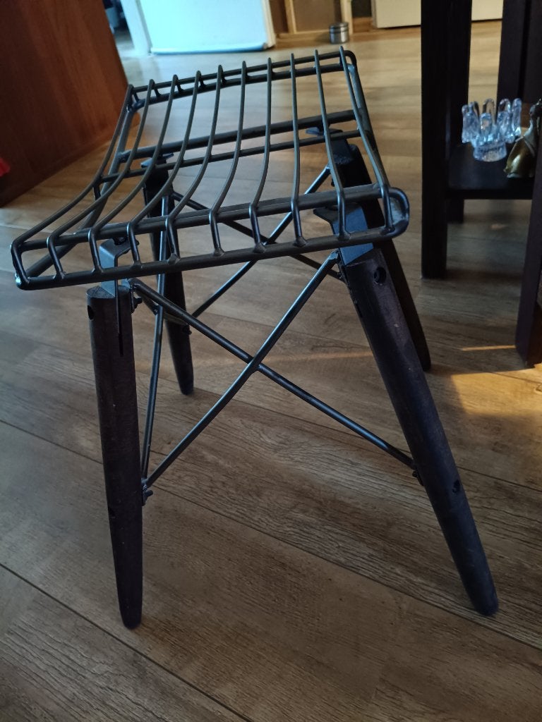 Industriële kruk, Ophalen, Hout, Zo goed als nieuw, Bruin