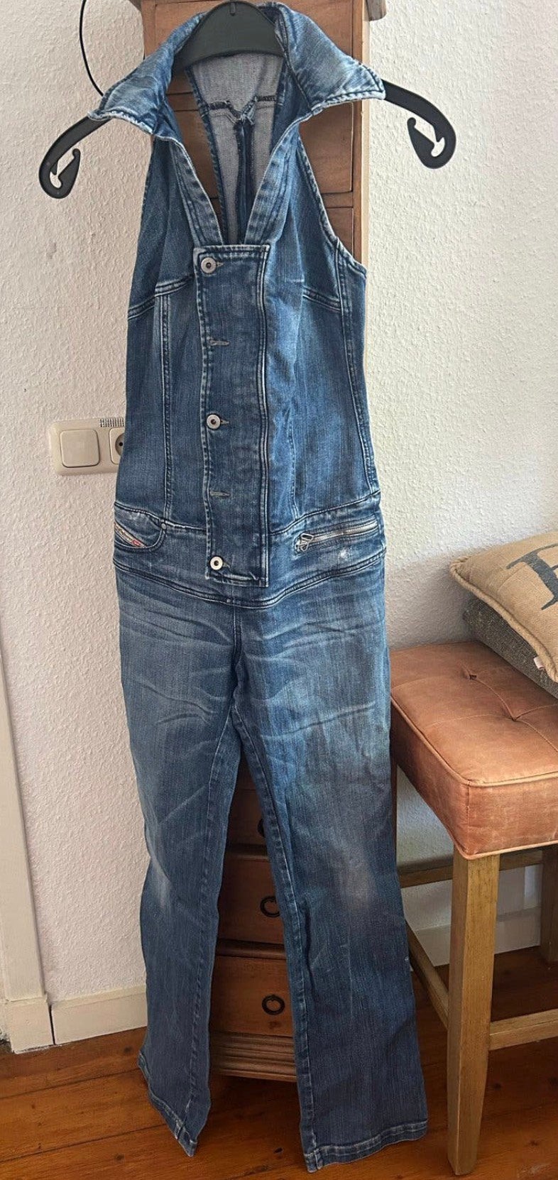Diesel Jeans Jumpsuit Maat S, Ophalen of Verzenden, Gedragen, Maat 36 (S), Blauw