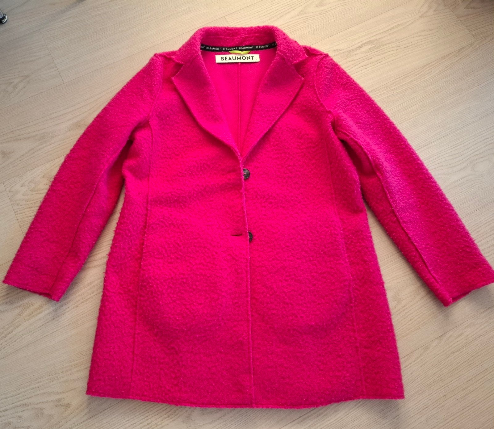 Beaumont Fuchsia Roze Jas Maat 42/L, Kleding | Dames, Beaumont, Maat 42/44 (L), Ophalen of Verzenden, Zo goed als nieuw