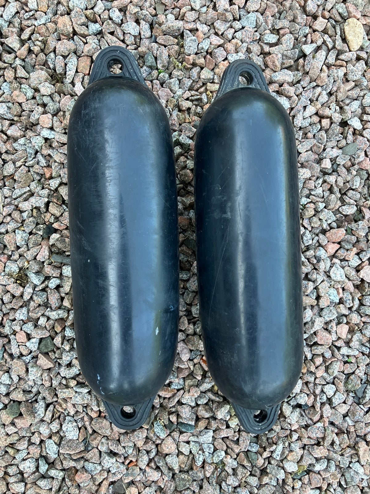 2 zwarte Fenders Talamex 45 cm x 12 cm, gebruikt, Ophalen of Verzenden, Gebruikt, Overige typen