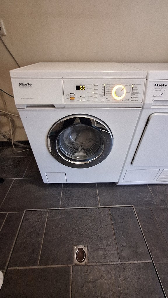 Miele wasmachine  en Miele wasdroger, Witgoed en Apparatuur, Ophalen, Gebruikt, 4 tot 6 kg, 1600 toeren of meer