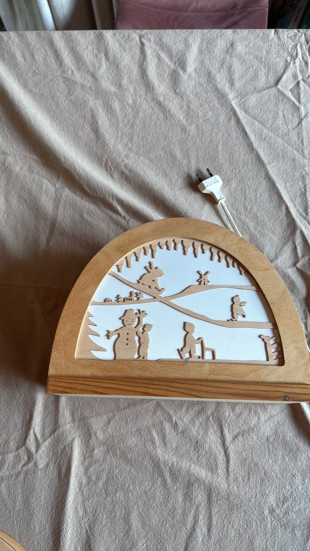 De Noest silhouetlamp met silhoutten, Ophalen of Verzenden, Gebruikt, Lamp