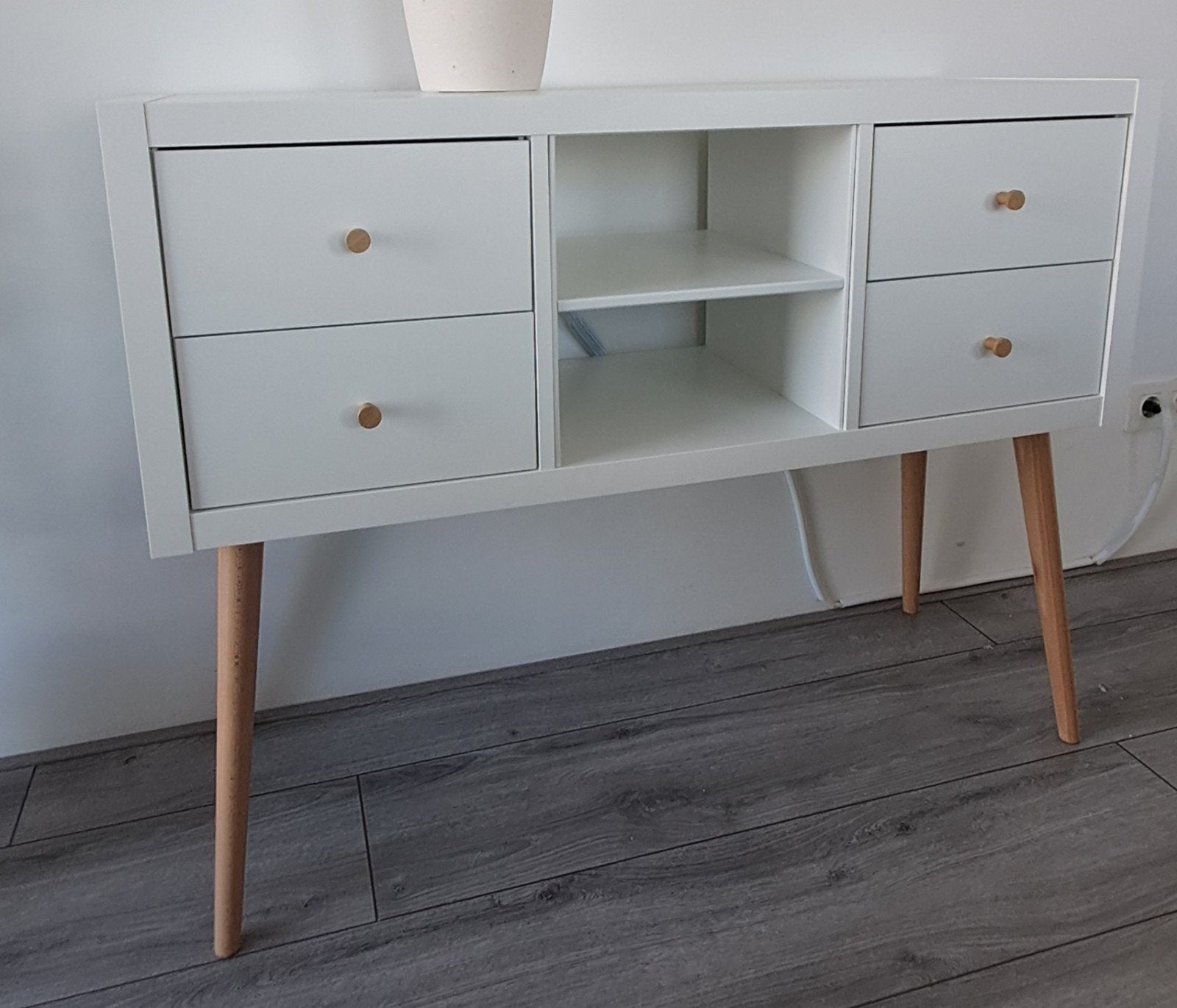 Dressoir Scandinavische / Console / Personalized IKEA Kallax, Huis en Inrichting, Ophalen, 100 tot 150 cm, Scandinavisch, Zo goed als nieuw