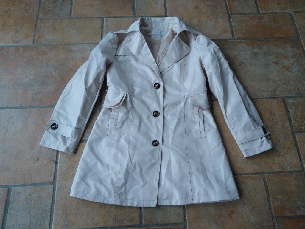 Freestyle trenchcoat maat M, Ophalen of Verzenden, Zo goed als nieuw, Maat 38/40 (M), Beige