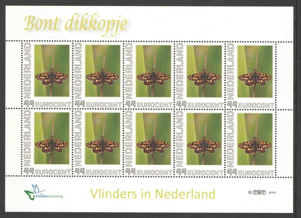 Postzegels Vlinders in Nederland: Bont dikkopje, Postzegels en Munten, Ophalen of Verzenden, Na 1940, Postfris