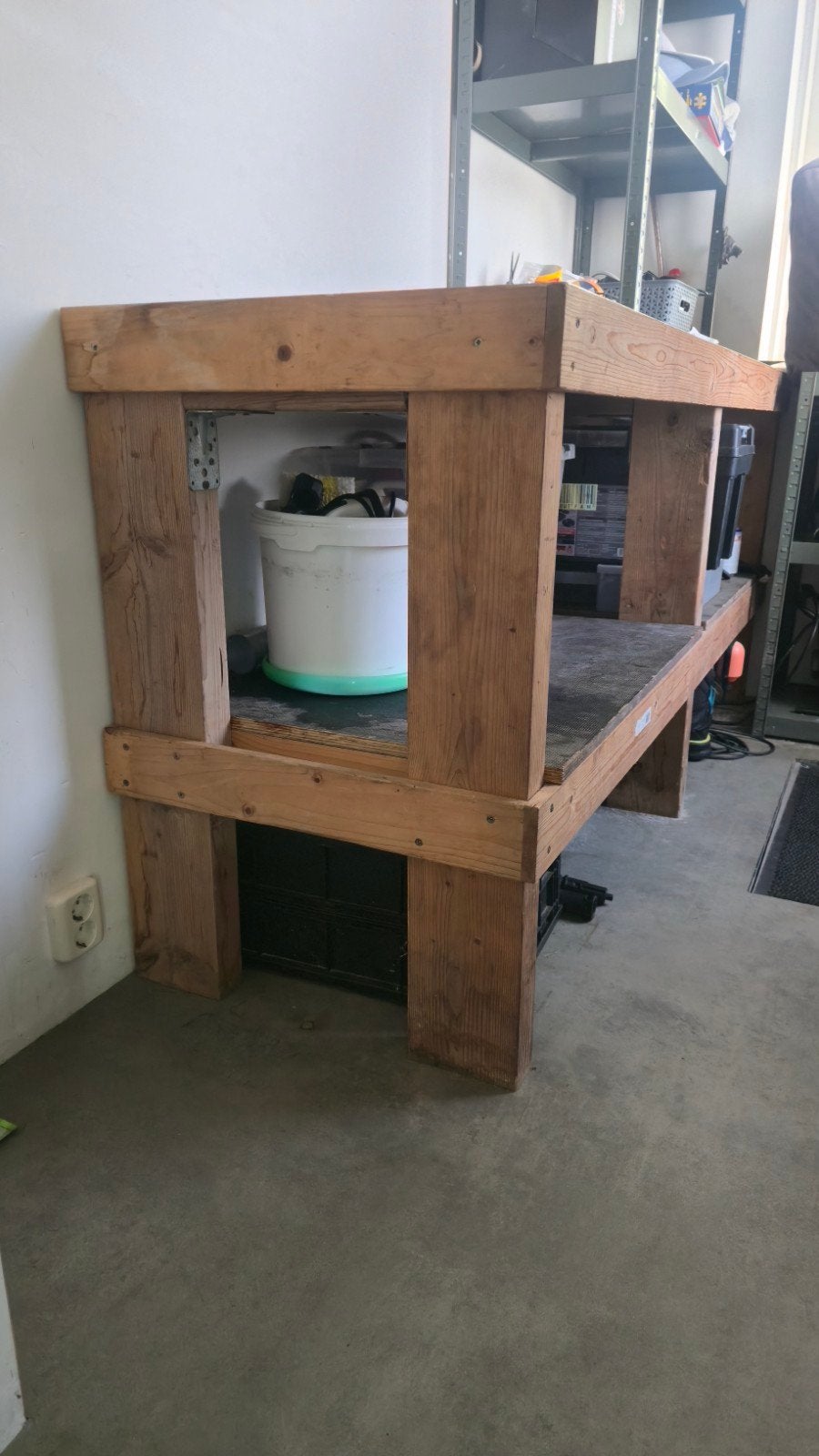 Robuuste werkbank met afneembare platen, Doe-het-zelf en Verbouw, Ophalen, Gebruikt, 170 cm of meer