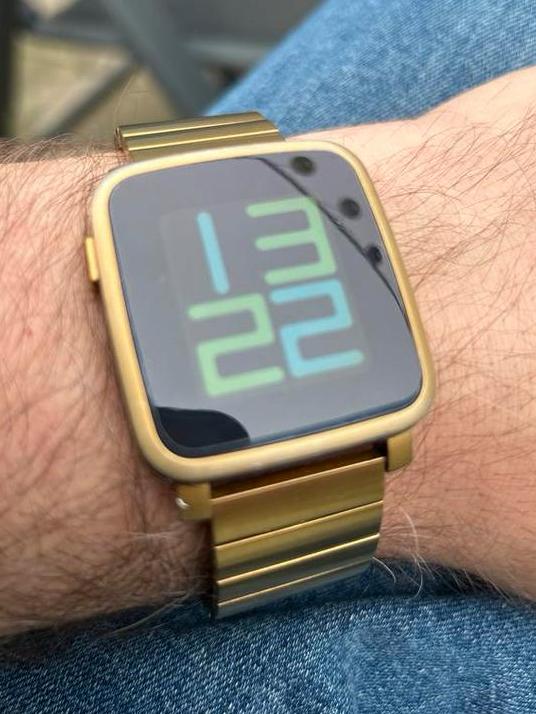 Pebble Time Steel Goud, Ophalen of Verzenden, Gebruikt, Android