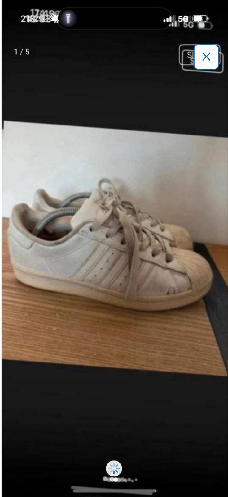 Adidas Superstar sneakers - veelgebruikt!, Ophalen of Verzenden, Gedragen, Beige, Sneakers of Gympen