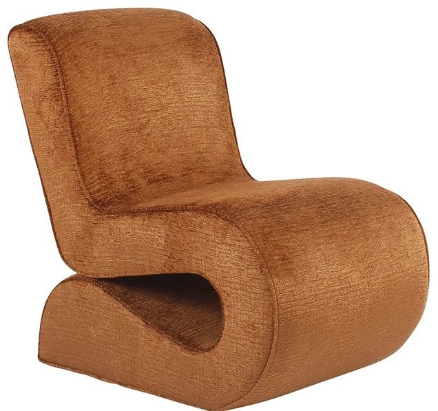 Richmond Interiors Frankie fauteuil — Cognac Fusion —, Huis en Inrichting, Stoelen, Ophalen, Modern design, Bruin, Nieuw